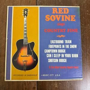 Red Sovine‎ sings Country Fine Vintage 1970s LP Vinyl Record